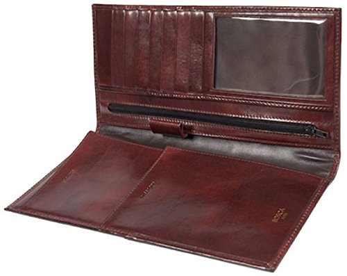 Bosca Men's Old Leather Flight Attendant, Dark Brown2