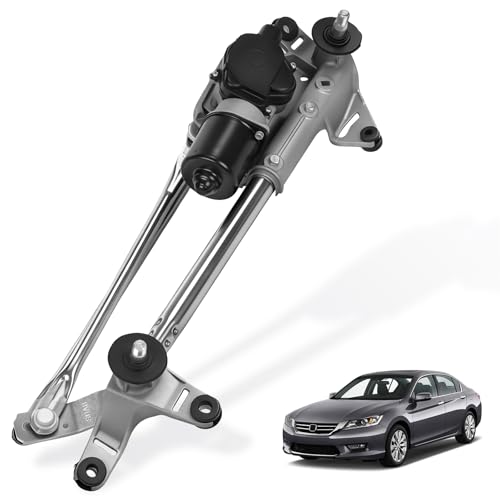 Front Windshield Wiper Motor and Linkage Assembly Compatible with Honda Accord 2003 2004 2005 2006 2007 Sedan Models Replaces OE# 76530SDAA01 602-508