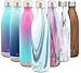 Simple Modern 25 oz Wave Water Bottle - Stainless Steel Double Wall Vacuum Insulated Metal Reusable - Leakproof Thermos Pattern: Ocean Quartz