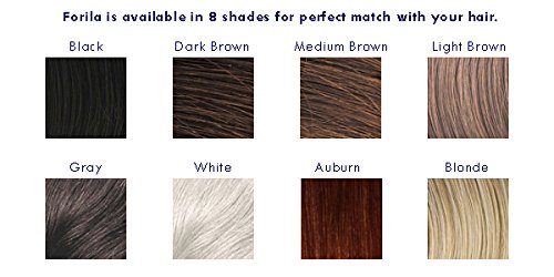 Miniatura 2 de Forila Corrector de pérdida de cabello de fibras de construcción de cabello, 0.81 oz - marrón oscuro
