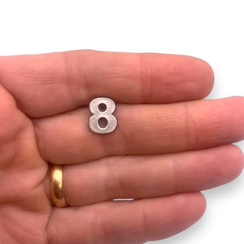 Image of Number 8 Eight Lapel Pin by StockPins