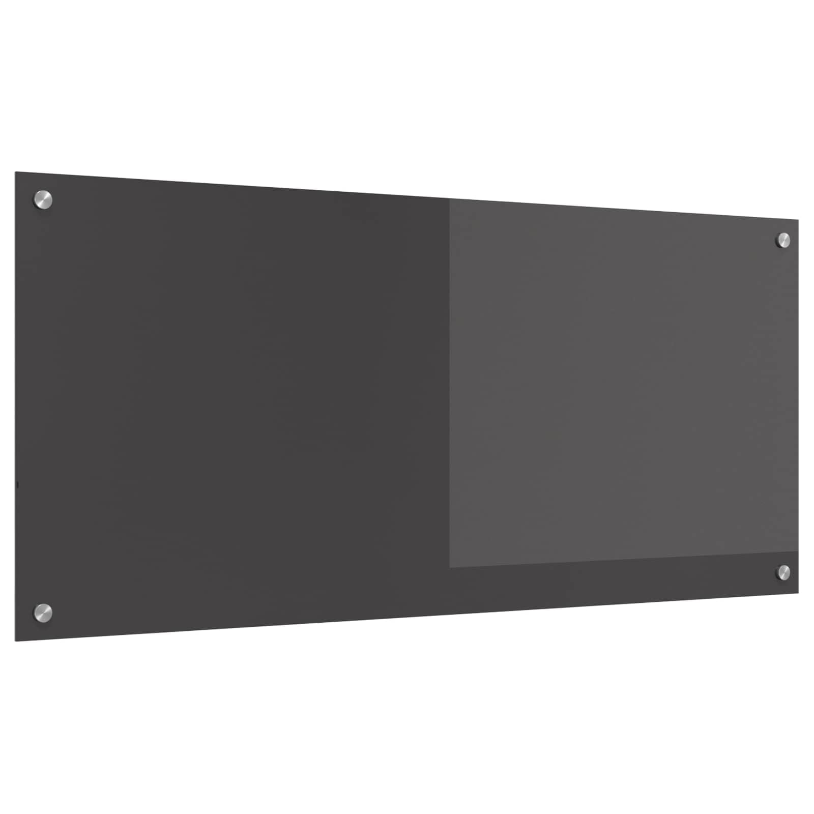 Solivagant Küchenrückwand Dunkelgrau 110 x 50 cm Gehärtetes Glas, Küche Esszimmer,Küchenhelfer -utensilien, 9.25 kg-42001311