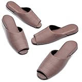 [MOON ROOM] 室内スリッパ2足セット メンズ1足 レディース1足 来客用 夏用 トイレ おしゃれ ラック 前開き布地調ビニールレザー水拭きOK 防汚加工済 耐アルコール・耐次亜塩素酸ナトリウム 大きい