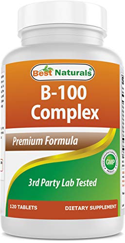 Best Naturals B-100 Complex Tablets (Time Released), Unflavored, 120 Count