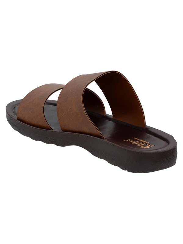 Image of Chips Men's BLACK Lightweight Slip-on Sandal Casual (ND44)