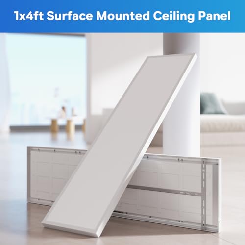 LVWIT 1x4FT LED Flat Panel Light, 3000K/ 3500K/ 4100K/ 5000K/ 6500K Selectable, 4800 Lumens Dimmable Drop Ceiling Light Fixtures, 24W/ 30W/ 40W, cETL Listed, 2 Pack by LVWIT - Image 3