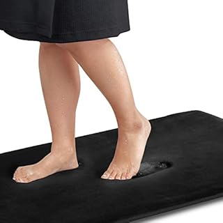 Genteele Bath Mats for Bathroom Non Slip - Black 17
