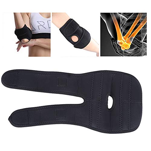 Suporte de cotovelo de ajuste bidirecional, proteção de cotovelo compatível com a pele, badminton pa