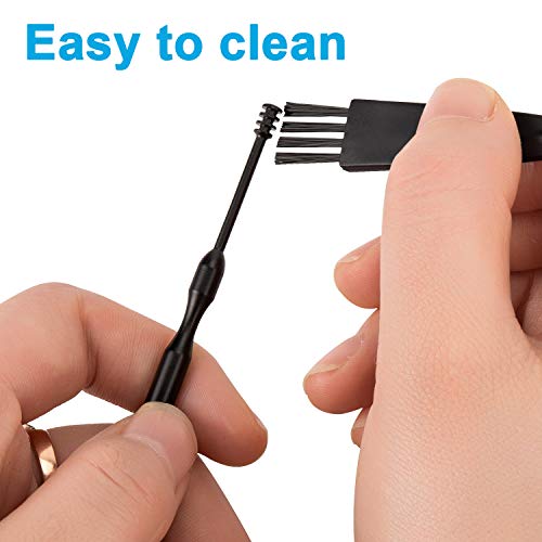 Jianyi Ear Pick Ear Wax Removal Kit, Ear Cleansing Tool Set, 5Pcs Ear Curette Ear Wax Removal Tool Clear With A Storage Box And Cleaning Brush (Black) #TOP5