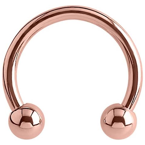Gekko Body Jewellery Rose Gold Barbell Piercing Cover