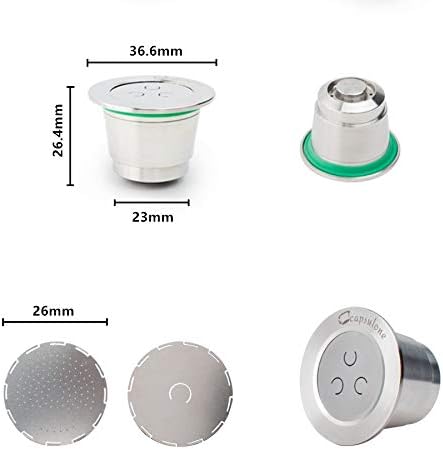 Miniatura 6 de CAPSULONE Cápsula de café recargable de metal de acero inoxidable apto para máquina de café nespresso cápsula reutilizable filtro