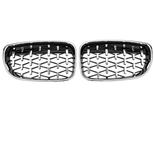 Grille de calandre diamant argent pour remplacer les reins usés de BMW E81 E82 E87 E88