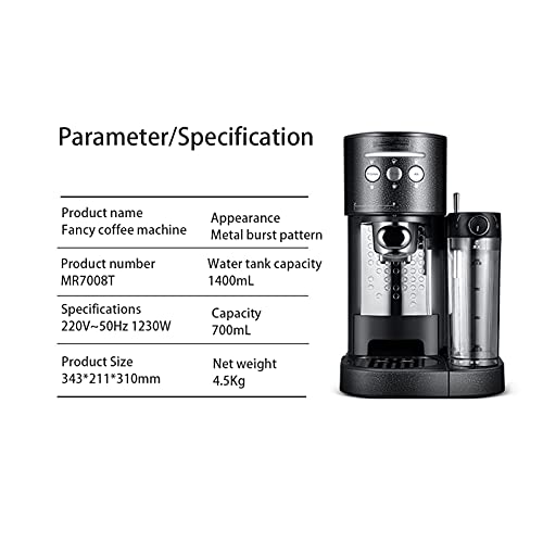 Kaffeemaschine Kapsel Kaffeemaschine Haushaltshome Kleine halbautomatische Espressomaschine Milchschaummaschine… – Bild 3
