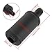 FVRITO Thickened Exhaust Header Pipe Muffler with Heat Shield Tape Kit for Non Hemi 6.5HP Predator 212cc 196cc GX160 GX200 Coleman CT200u BT200X KT196 Baja MB200 Clone Mini Bike Go Kart Parts Black