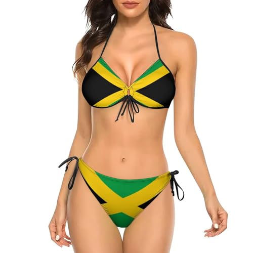 Women's Bikini Set Two Piece Swimsuit Spaghetti Strap Top Triangle Bikini Cheeky Beach Bathing Suits4