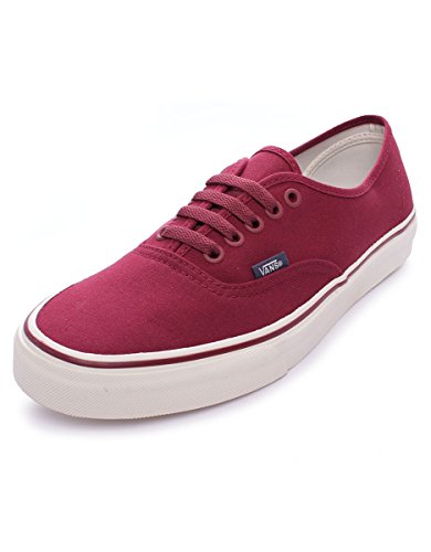 Zapatillas de lona Vans Authentic en color rojo y diseño vintage unisex para verano