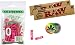 Produktbild Purize 6mm Xtra Slim Aktivkohlefilter 50 Stück pink + 2X RAW KS Slim Papers ungebleicht + Rasta-Button