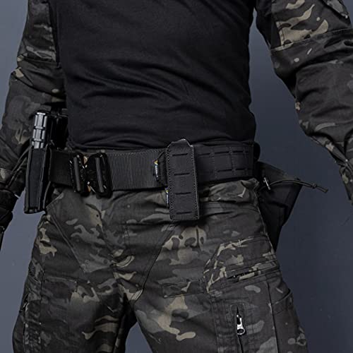 IDOGEAR Pochette pour Unique Pochette Ouverte sur Le Dessus Molle élastique pour Étui pour Lampe de Poche Glock M1911 92F 9mm .40 Magzines (Black) – vue 7