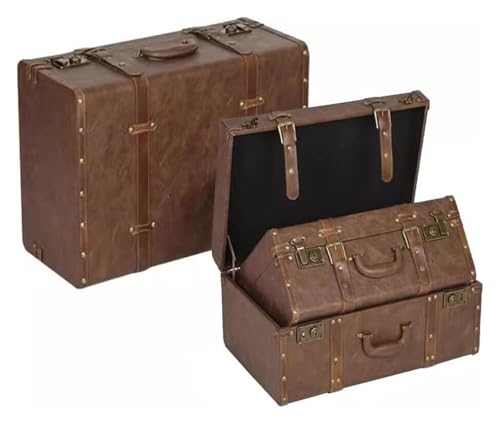 Accessoires de photographie haut de gamme avec ce trio de malles en bois rétro