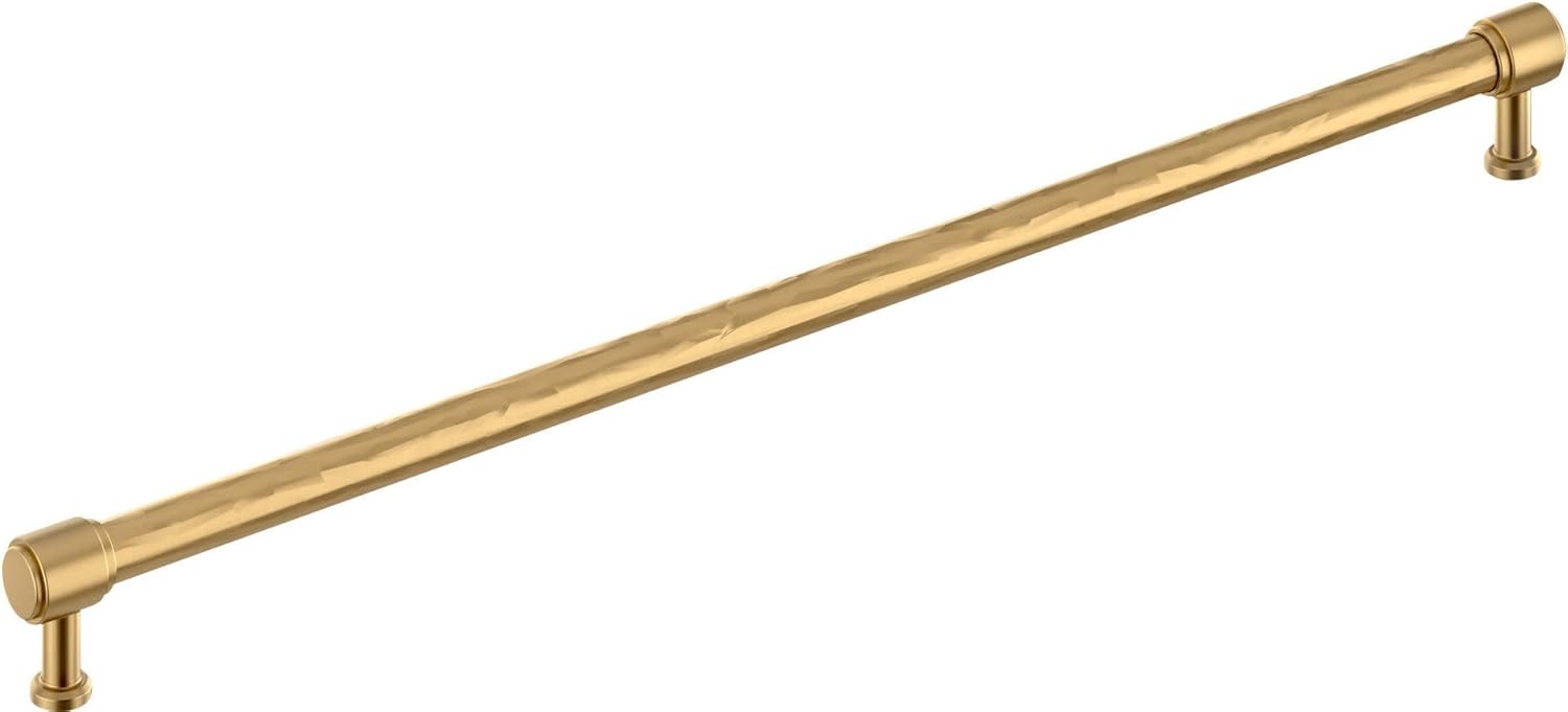 Signature Hardware 954061-24 Lazzara 24 Inch Center to Center Hammered Appliance Pull - Champagne Bronze