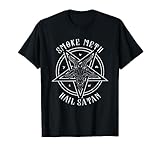 Smoke Meth Hail Satan I Satanic Goat I Baphomet Occult T-Shirt