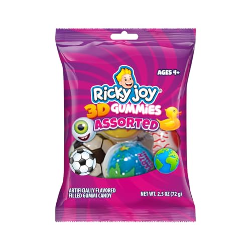 Ricky Joy 3D Gummies Pack de 12 Bolsas 2.5 OZ cada miniatura 3
