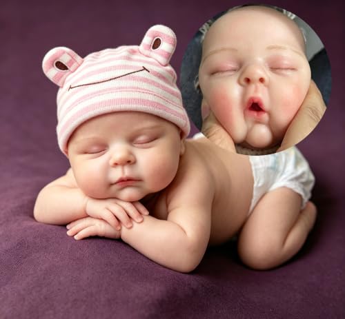 Anano 12" Full Body Silicone Reborn Baby Dolls that Looks Real Newborn Full Floppy Silicone Baby Doll for Girls (Bebes de Silicona Reales) Squishy Solid