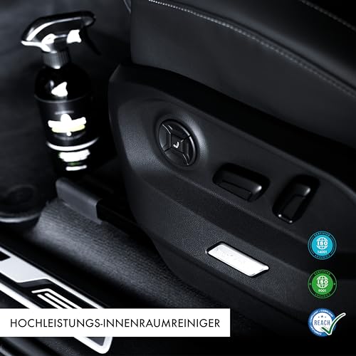 GENTLEMONKEYS Profi Innenraumreiniger Set Auto (500ml + Mikrofasertuch & Schwamm) • Porentiefe Reinigung aller im Fahrzeug verbauten Materialien • Universell einsetzbar • Biologisch abbaubar