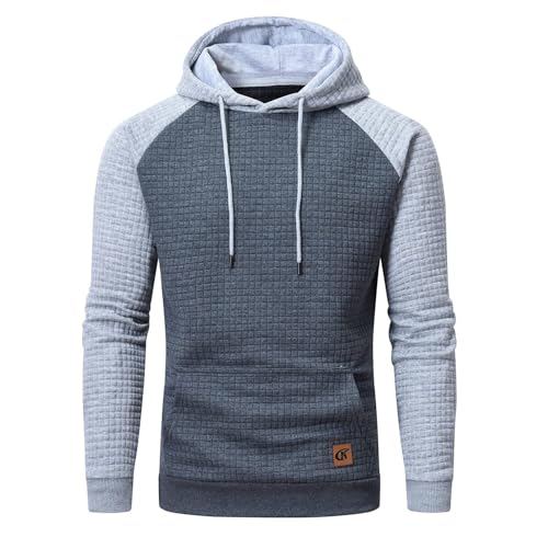 Sweat à capuche chaud en polaire et maille jacquard pour homme YuKaiChen