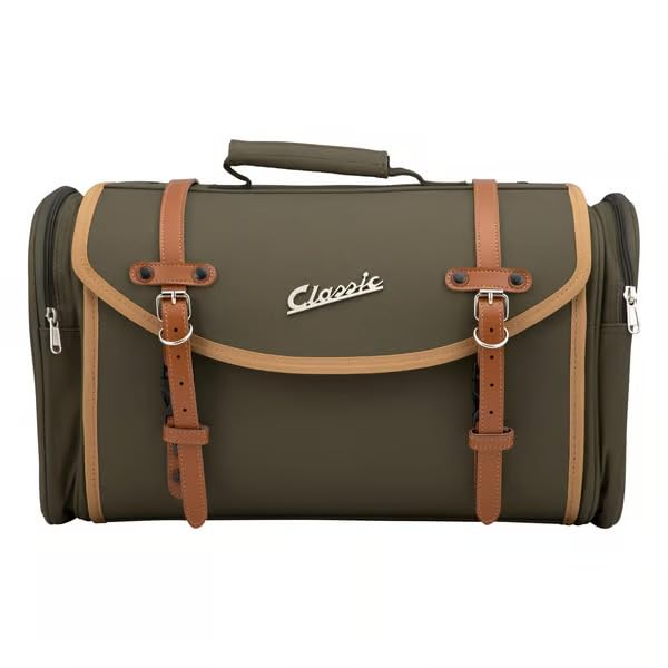 Generico Borsa bauletto valigia SIP CLASSIC 35 LT. verde per portapacchi vespa e lambretta