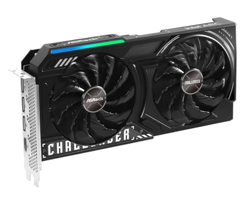 Image of ASRock Intel Arc B570 Challenger 10GB OC GDDR6 Graphics Card, 2600 MHz GPU, 19 Gbps Memory, Dual Fan, Metal Backplate, HDMI 2.1a, DisplayPort 2.1, 0dB Cooling