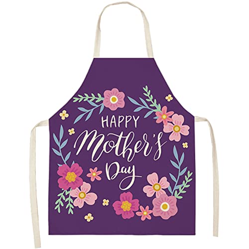 Kvittra Christmas Apron Gifts For Mom, Lady Apron For Women And Men, Adjustable Kitchen Chef Apron For Cooking Baking - Cute Birthday, Anniversary, Mother's Day, Christmas Purple #TOP7