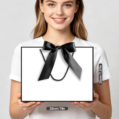 Image of JMANNI Gift Bags with Handles, 11 inch Small Gift Bags with Tissue Paper