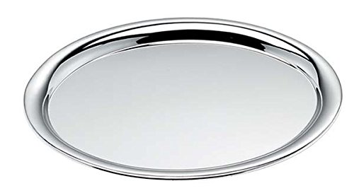 Empty Underplate Tray Oval Pockets Without Handles English Style 22.5x19 cm Polished Metal Finish in Silver 925% Made in Italy 82227