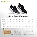 Women's Orthopedic Fashion Sneakers: Comfort High Arch Orthotic Swollen Feet Pain Relief Plantar Fasciitis Sneakers, Supportive Trip Exploration Training Running Walking Shoes Black Size 8