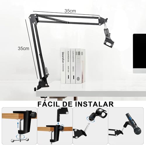 La mejor comparación de Brazo para microfono los preferidos por los clientes. 29 Imagen adicional
