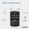 Brinks Keyless Entry Electronic Touchpad Door Lock - Backlit Keypad Deadbolt with Advanced Security, Custom User Codes, Auto-Lock, for Front Door, Home or Office,Tuscan Bronze