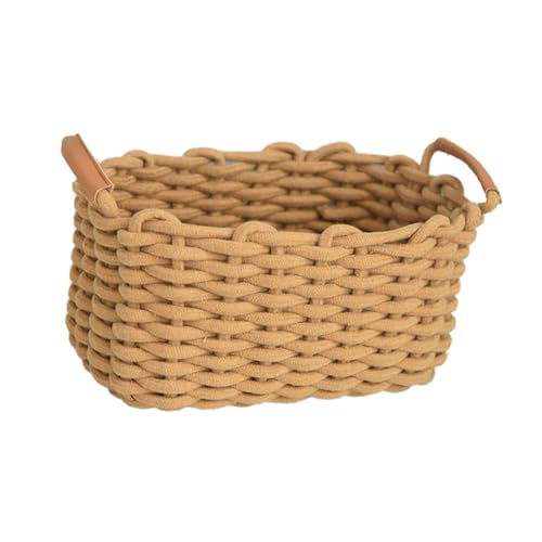 Panier en corde de coton polyvalent pour optimiser le rangement de la maison