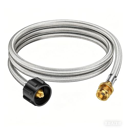 Image of 6ft Propane Hose Adapter 1lb to 20lb, 20lb to 1lb Converter, for 5 lb to 40 lb Propane Tanks Adapter Hose 20 lb to 1 lb for Weber Q Grill /Coleman Stove /Blackstone Griddle /Buddy Heater /Weber Traveler