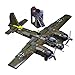 General Jim's WWII Iron Empire JU-88 Bomber Plane Building Blocks Set, 559 Pieces German Twin-Engine Aircraft Model w/Display Stand, Detailed WWII Airplane Compatible w/Major Brick Brands | GJ-WW2GB