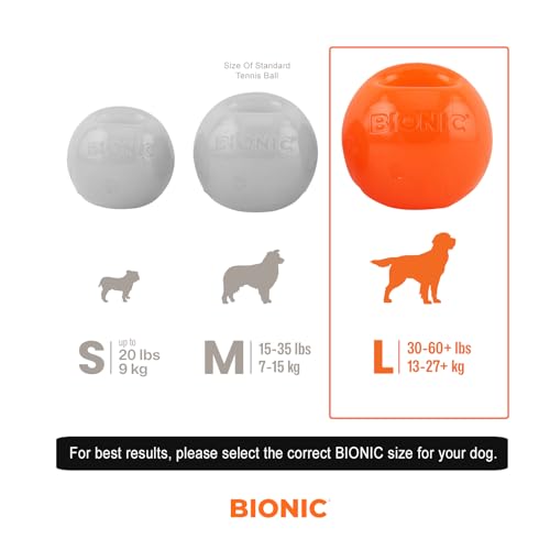 Bionic Ball, extrem widerstandsfähiges Hundespielzeug, 8,2cm