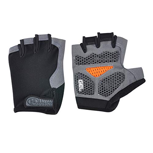 AIRMOOD Silicone Cyclisme Anti-dérapant Anti-Sueur Hommes Femmes Demi-Doigts Gants Respirant Sport Anti-Choc Gants vélo vélo Gants,2,XL Cover