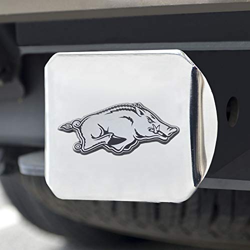 FANMATS 14981 Chrom Anhängerkupplungsabdeckung Arkansas Razorbacks