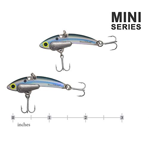 SteelShad - Mini Bass Fishing Lures - 2 Pack - Lipless Crankbait
