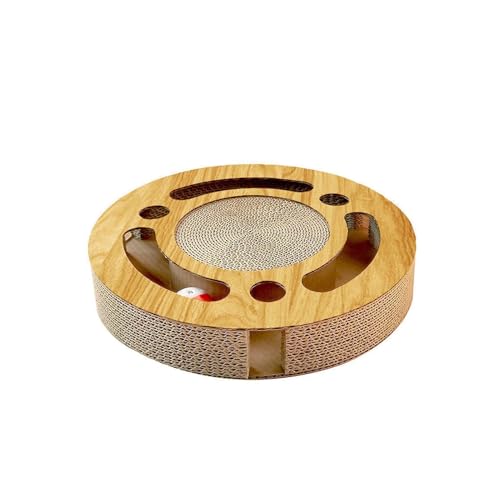 Arranhador para gatos com bola, tábua redonda para arranhar gatos | Placa para arranhar gato de ondu