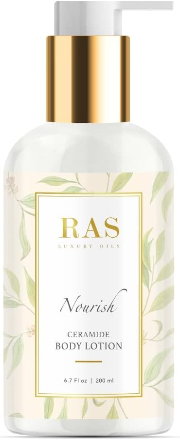 RAS Luxury Oils Nourish Coco and Vanilla Body Lotion, Moroccan Argan Oil & Vanilla; Smoothens & Softens; For Men & Women; Ceramide & Vitamin E Body Lotion; 200ml