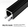 ROOMNEST Curtain Track for Ceiling or Wall, Heavy Duty Aluminum Alloy with Smooth Sliding, Easy to Install, Black, 3ft To 6ft #2