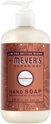 MRS. MEYER'S CLEAN DAY Hand Soap, Gingerbread Scent, 12.5 Fl Oz Bottle