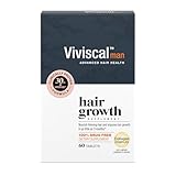 Viviscal Men's Hair Growth Supplements for Thicker Fuller Hair, Clinically Proven Collagen Complex, 60 Tablets 1 Month Supply