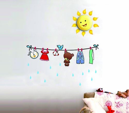 Dream Wall Decal, Baby Clothesline